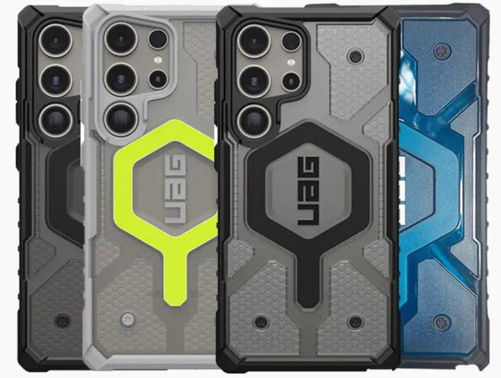 Samsung Galaxy S24 Ultra UAG Magsafe Case, Pathfinder Clear Rugged Featherlight Shockproof Protective Case with Magsafe - Blue
