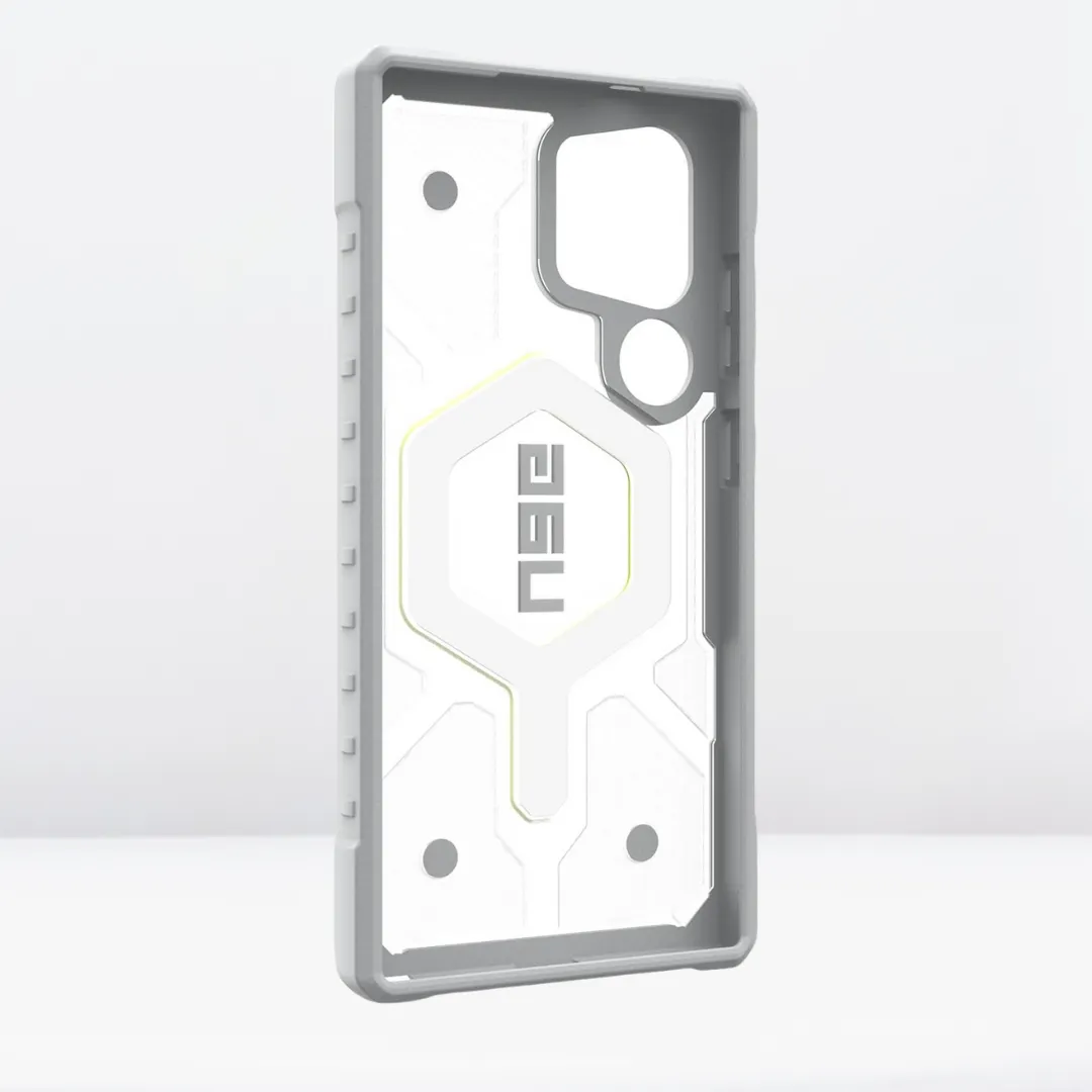 Samsung Galaxy S24 Ultra UAG Magsafe Case, Pathfinder Clear Rugged Featherlight Shockproof Protective - Neon Green