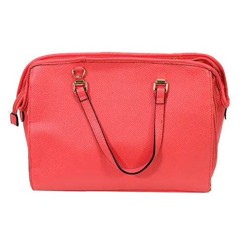 Satchel Style Purse W-holster - Coral