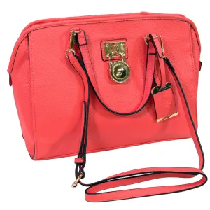 Satchel Style Purse W-holster - Coral