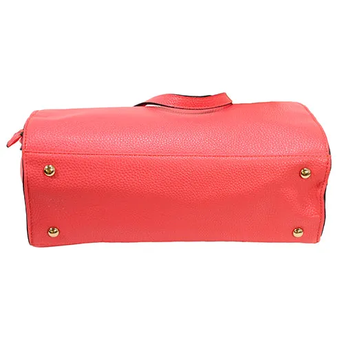 Satchel Style Purse W-holster - Coral