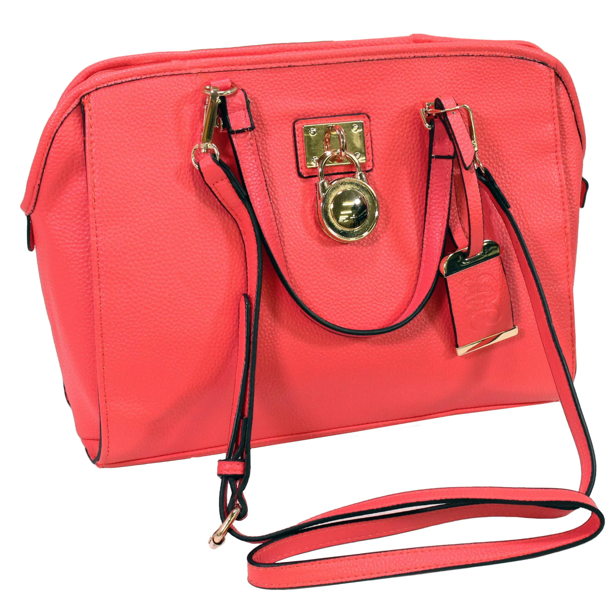 Satchel Style Purse W-holster - Coral