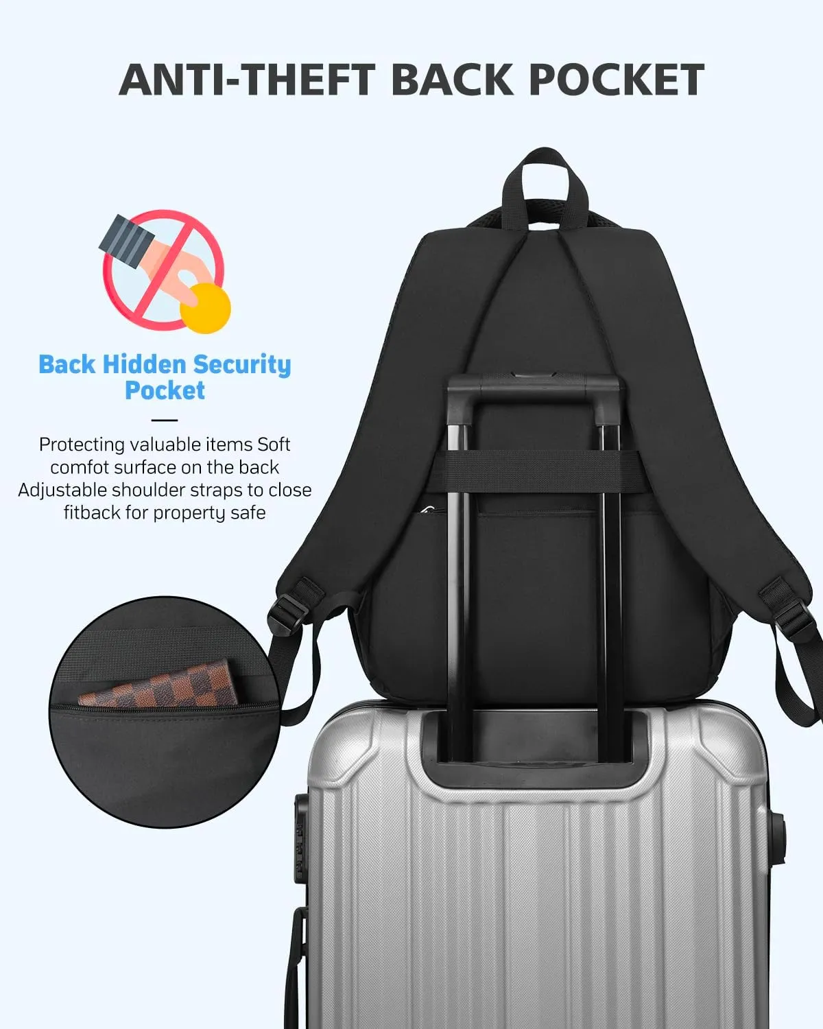 School Backpack for Teen Girls, Aesthetic Bookbag for College Middle High School, Women Students Laptop Backpack Mochilas Escolares, Black