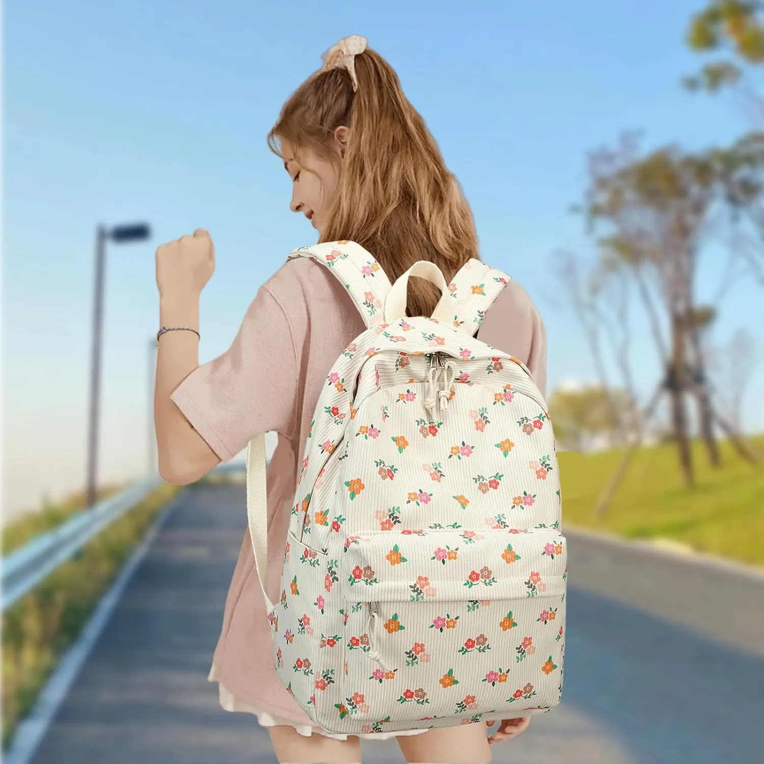 School Backpack Teen Girls Lightweight Bookbags Elementary Middle School College Back Pack Women Laptop Casual Daypacks
