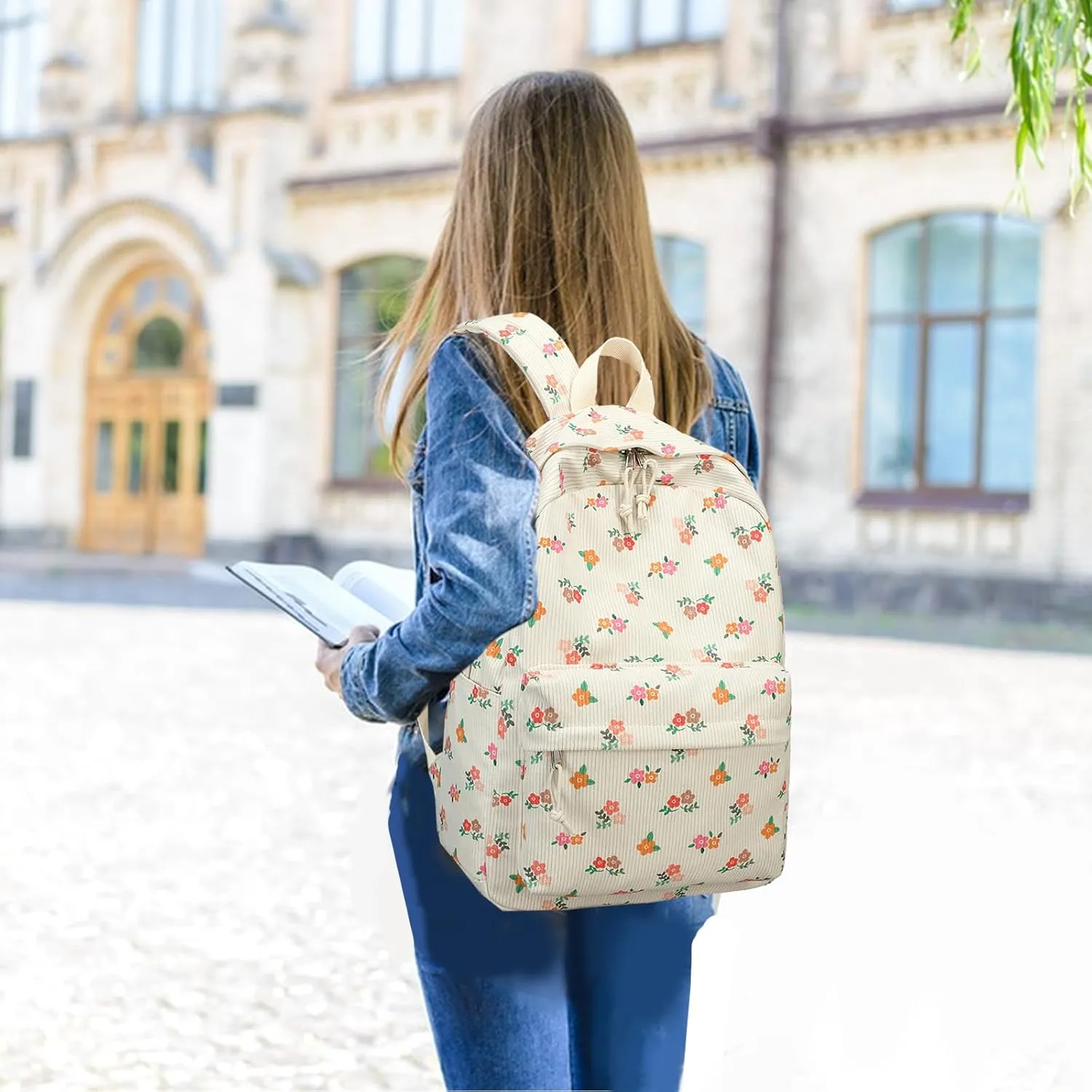 School Backpack Teen Girls Lightweight Bookbags Elementary Middle School College Back Pack Women Laptop Casual Daypacks