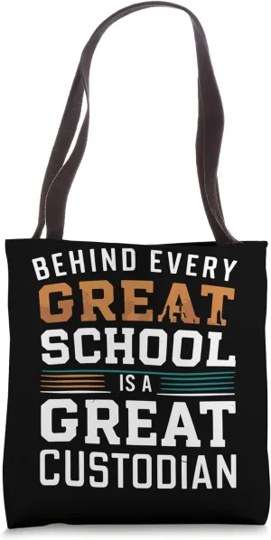 School Custodian School Staff Janitor School Sanitation Tote Bag