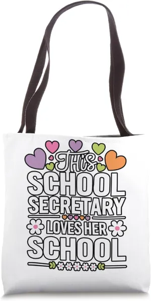 School Secretary Back To School Assistant Job Profession Tote Bag