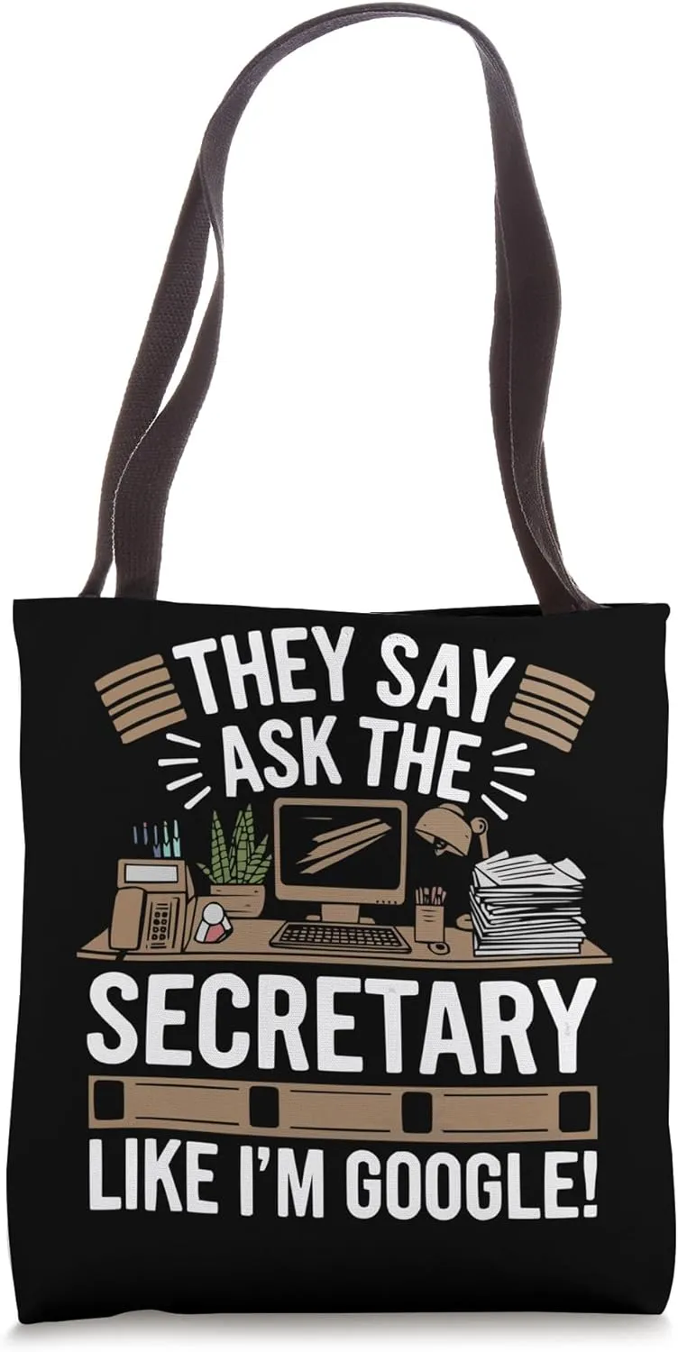 School Secretary Girl Attendance Job Profession Tote Bag