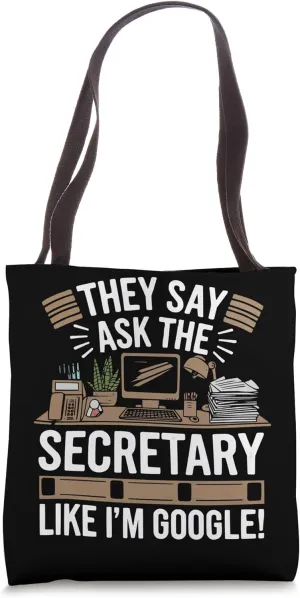 School Secretary Girl Attendance Job Profession Tote Bag
