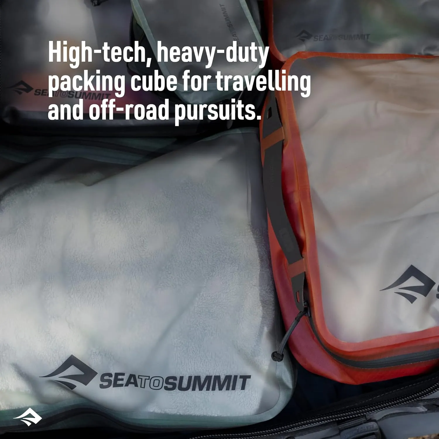 Sea to Summit Hydraulic Packing Cube, Dust and Water-Resistant Travel Organizer