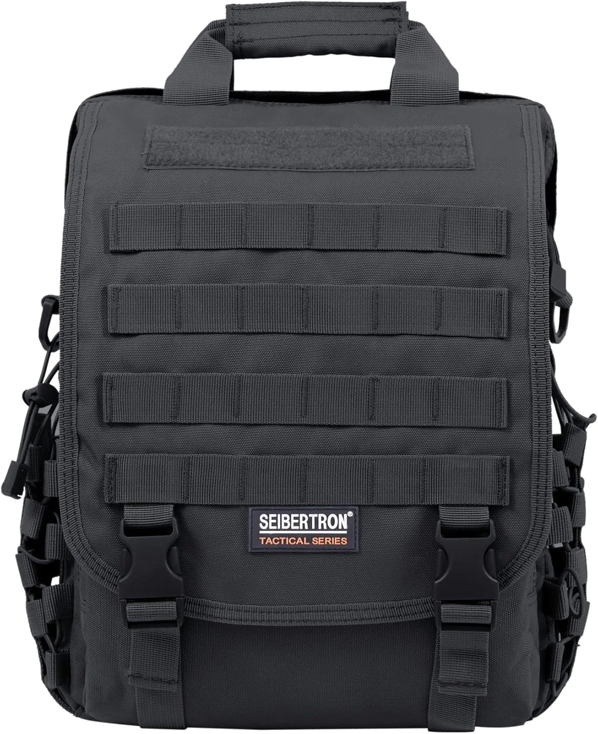 Seibertron Waterproof Molle Tactical 14"(inch) Laptop Sling BAG Backpack Black