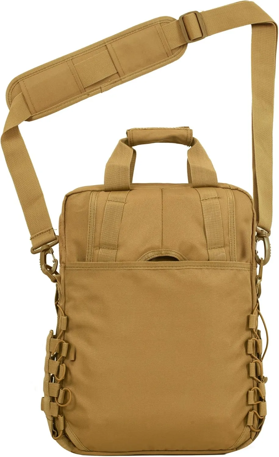 Seibertron Waterproof Molle Tactical 14"(inch) Laptop Sling BAG Backpack khaki