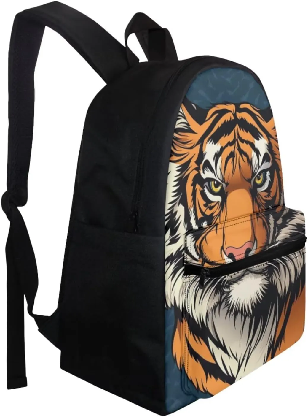 Serious Tiger Children'S Schoolbag Boys Primary School Boys Wear-Resistant 1Th Grade Large Capacity Shoulder Bag with Lunch Box Pencil Case Water Bottle Sleeve 4Pcs Set Bookbag
