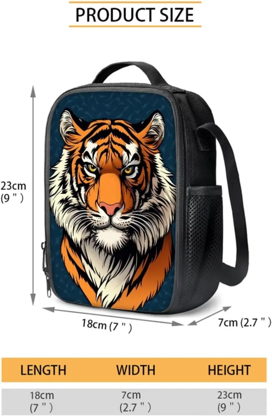 Serious Tiger Children'S Schoolbag Boys Primary School Boys Wear-Resistant 1Th Grade Large Capacity Shoulder Bag with Lunch Box Pencil Case Water Bottle Sleeve 4Pcs Set Bookbag