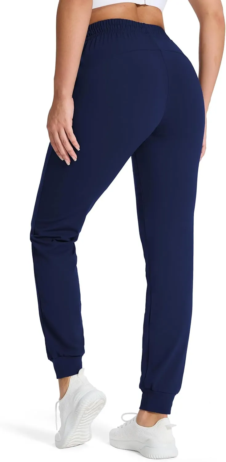 SEVEGO Women's 31"/33"/35" Inseam Tall Joggers Fleece Lined Sweatpants Water Resistant Thermal Athletic Running Pockets