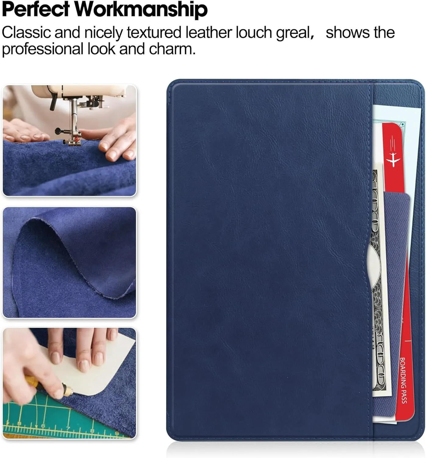 Shockproof Protective Case Premium Leather Flip Cover Tablet Case Compatible With Lenovo Tab P12/Tab Pad Pro 12.7 inch Case Sleep/Wake Function S Pen Holder, Book Style Protective Shell - Business Lea