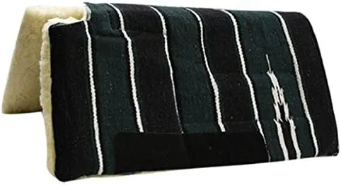 Showman Horse 30" X 30" Economy Style Build Up Cutback Saddle Pad with Fleece Bottom