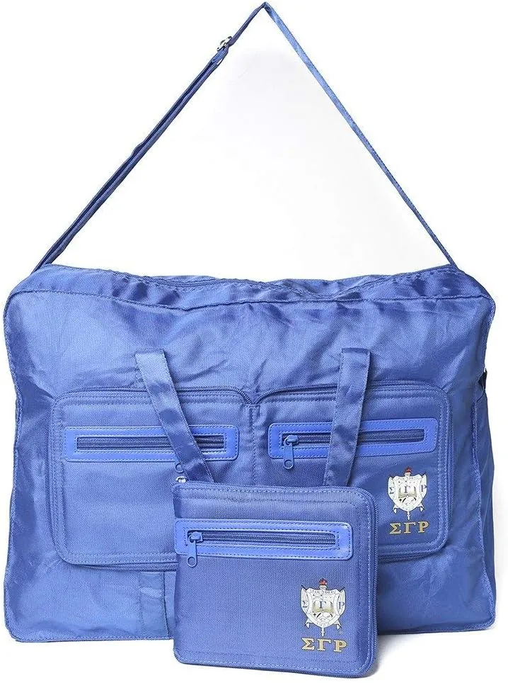 Sigma Gamma Rho Sorority Blue Shield Nylon Go Bag