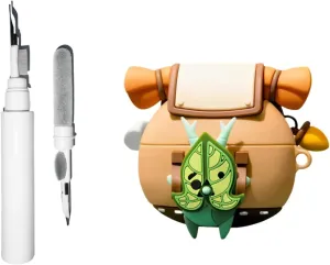 Silicone Korok Case Compatible with Beats Studio Buds/Beats Studio Buds  with Keychain, Cute Anime Yahaha Shockproof Protective Cover with Cleaning Kit