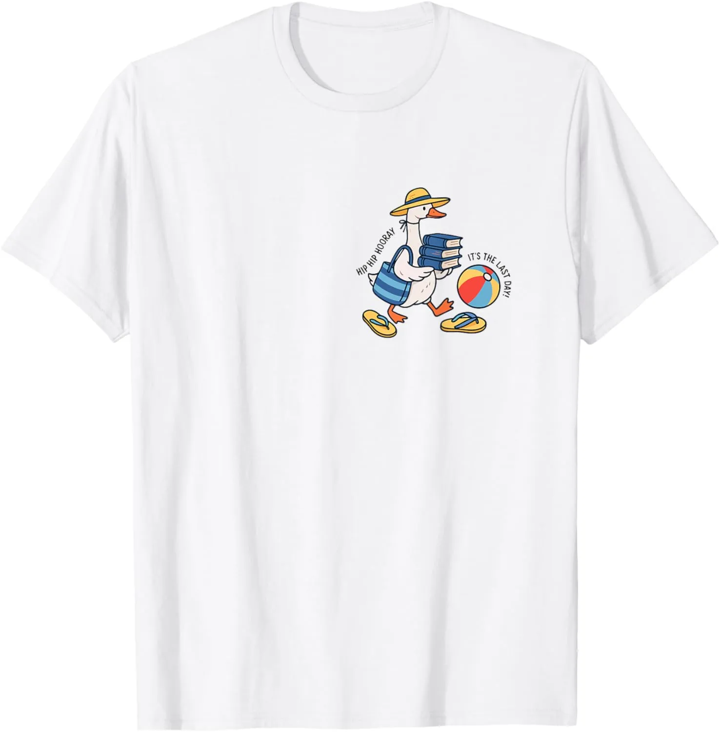 Silly Goose Teacher Last Day Of School Funny Goose Summer T-Shirt