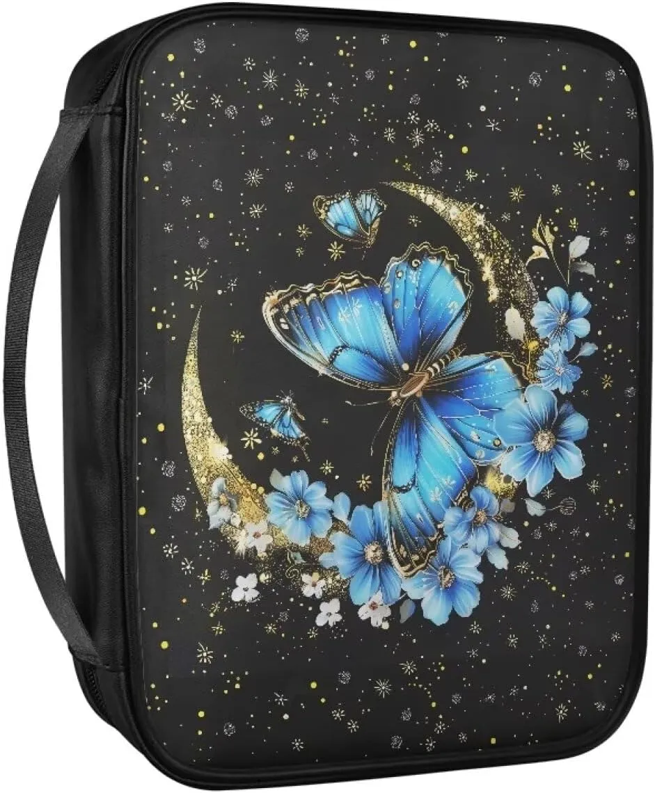 Simple Bible Pack Bible Cover for Men Women Zipper Bible Carrying Cases Bible Study Supplies with Handle Handbag
