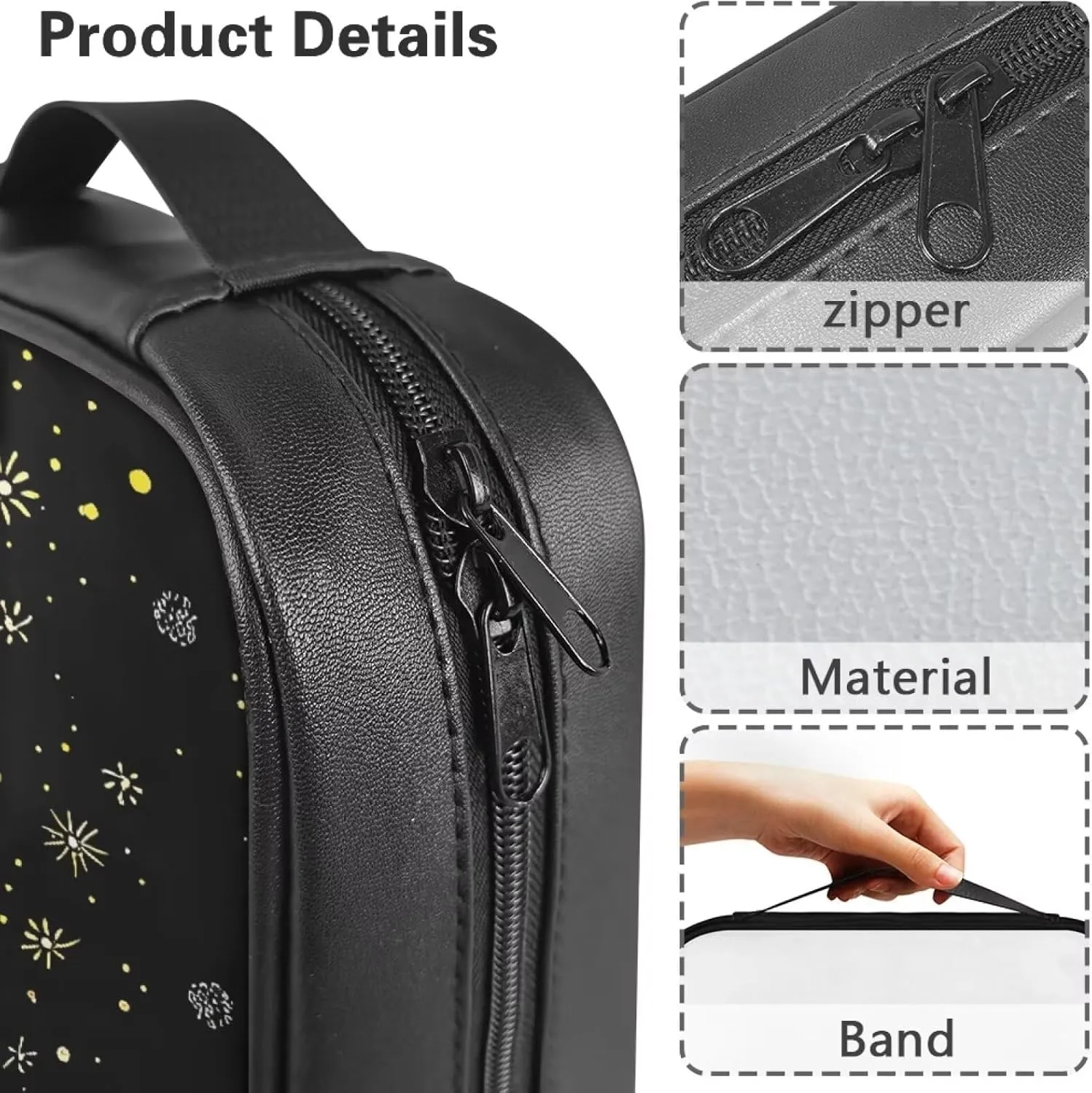 Simple Bible Pack Bible Cover for Men Women Zipper Bible Carrying Cases Bible Study Supplies with Handle Handbag