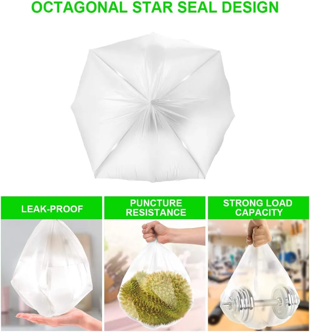 Small Clear Trash Bags – FORID 1.2 Gallon Garbage Bags 220 Count Wastebasket Bin Liners for Bathroom Bedroom Office Garbage Can - Durable & Thick Trash Bag - Thick & Durable Trash Bag