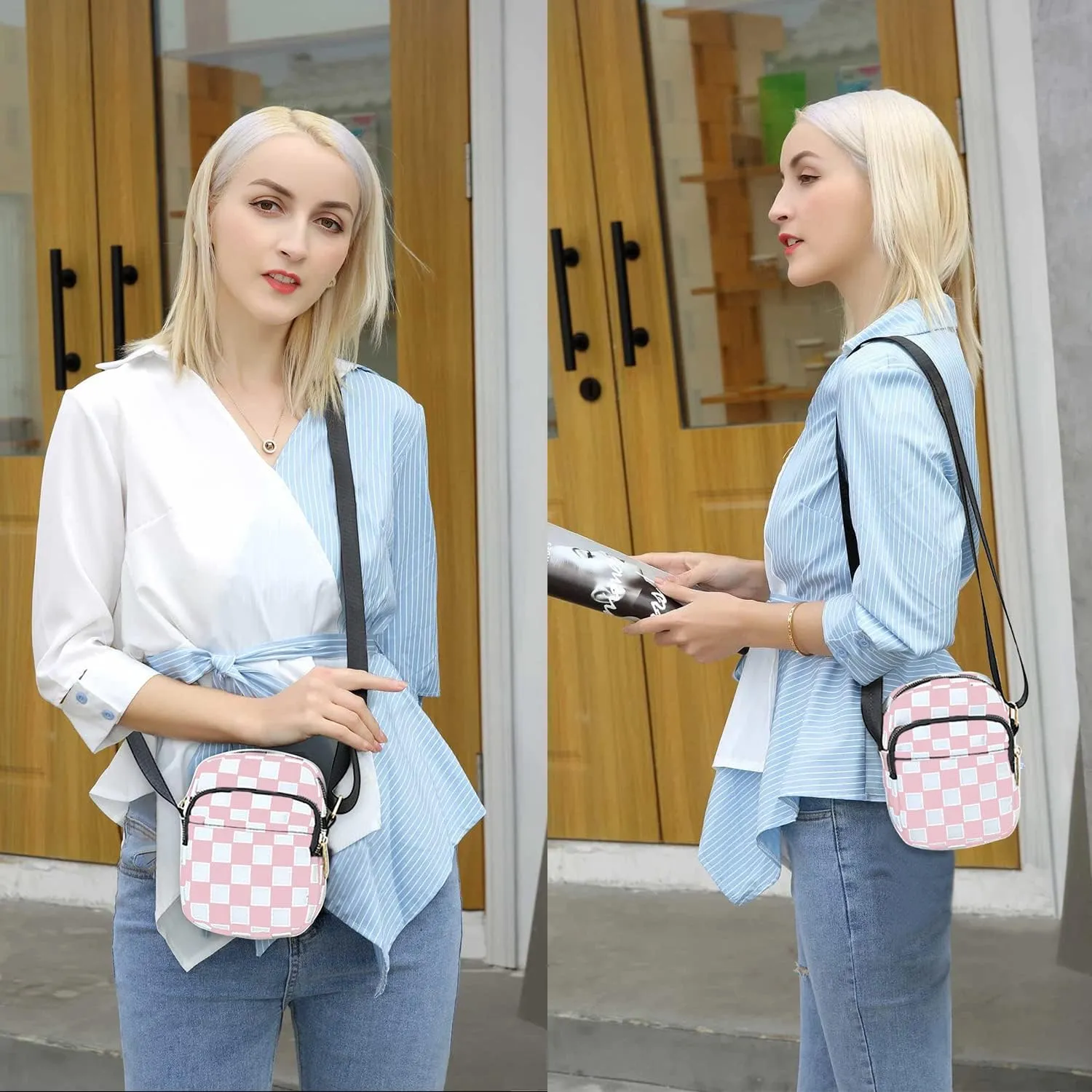Small Crossbody Bags for Women Fashion Cell Phone Cross body Purses Mini Shoulder Bag Wallet Nylon Purse