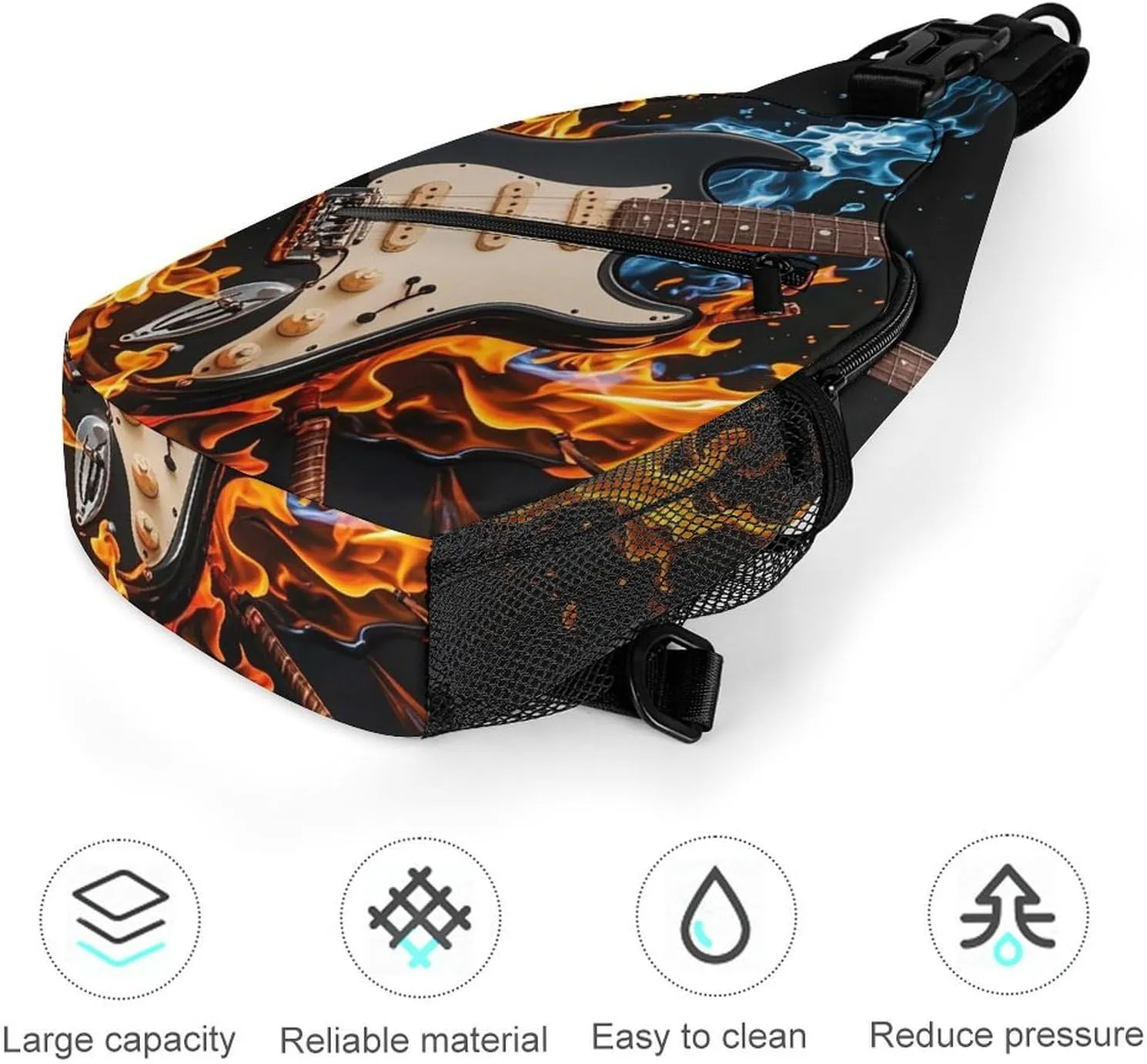 Small Crossbody Sling Backpack Dragonfly Chest Bags for Traveling Chest Fashion Shoulder Bag