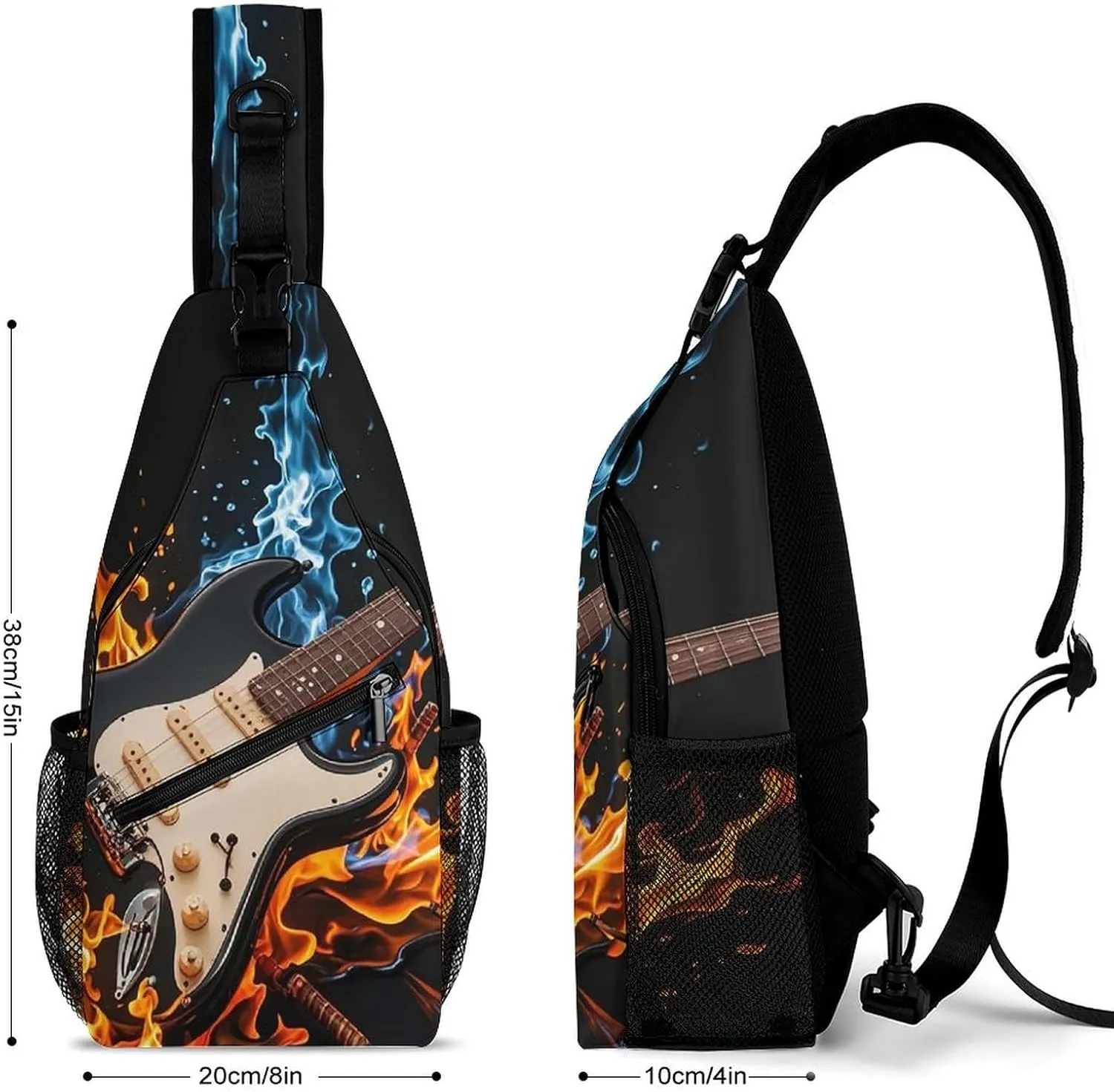 Small Crossbody Sling Backpack Dragonfly Chest Bags for Traveling Chest Fashion Shoulder Bag