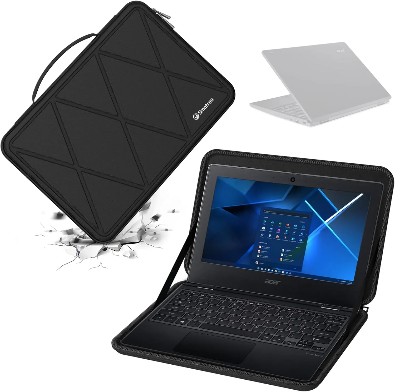 Smatree Hard EVA Protective Sleeve Case Compatible for 11.6 inch Acer TravelMate B3 TMB311-32-C7GS Laptop Slim and Anti-Shock Case Notebook Bag (X8028)