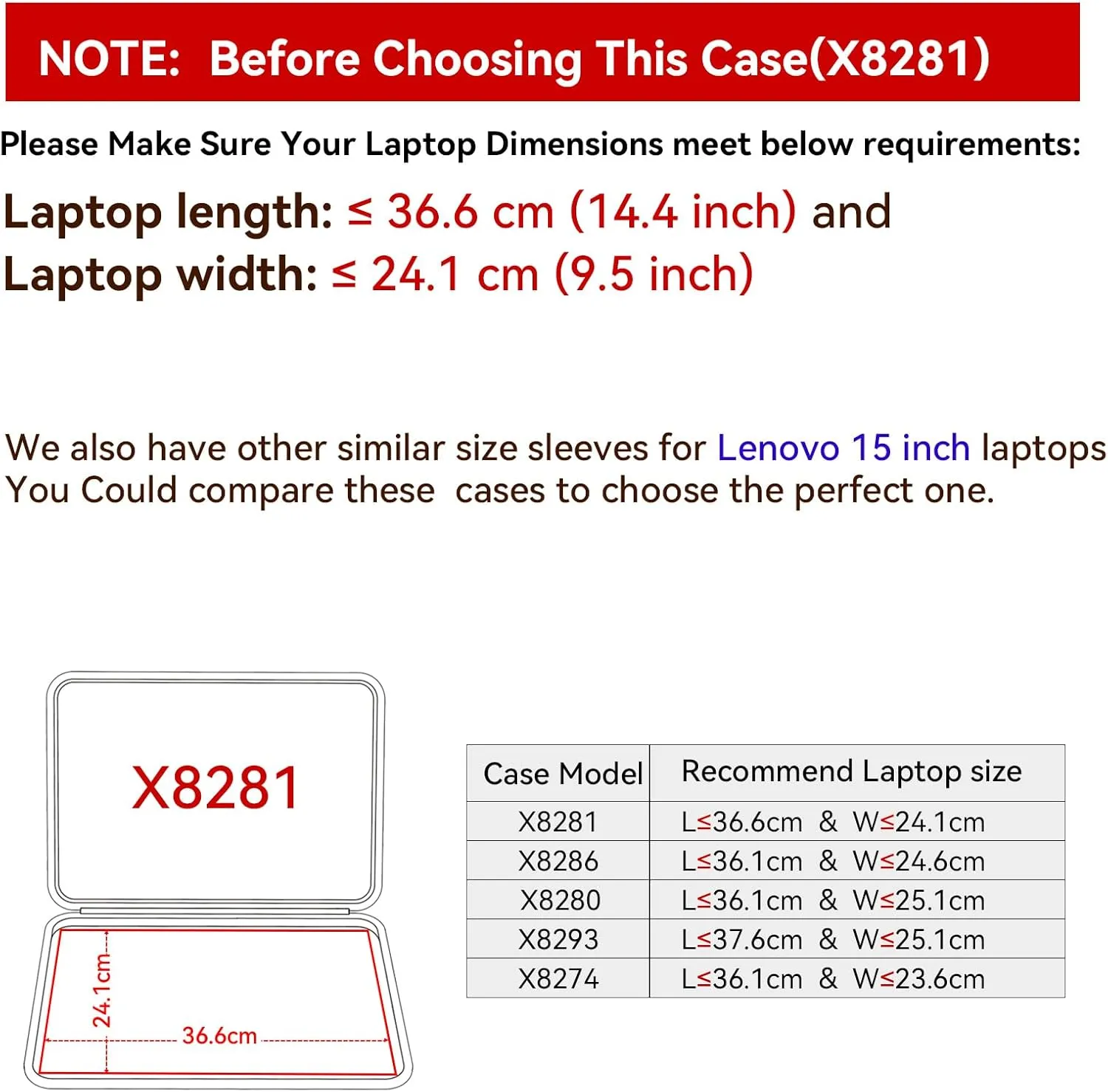 Smatree Hard EVA Protective Sleeve Case Compatible for 15 inch Lenovo ThinkPad E15 Gen 4 Laptop Notebook Bag (X8281)