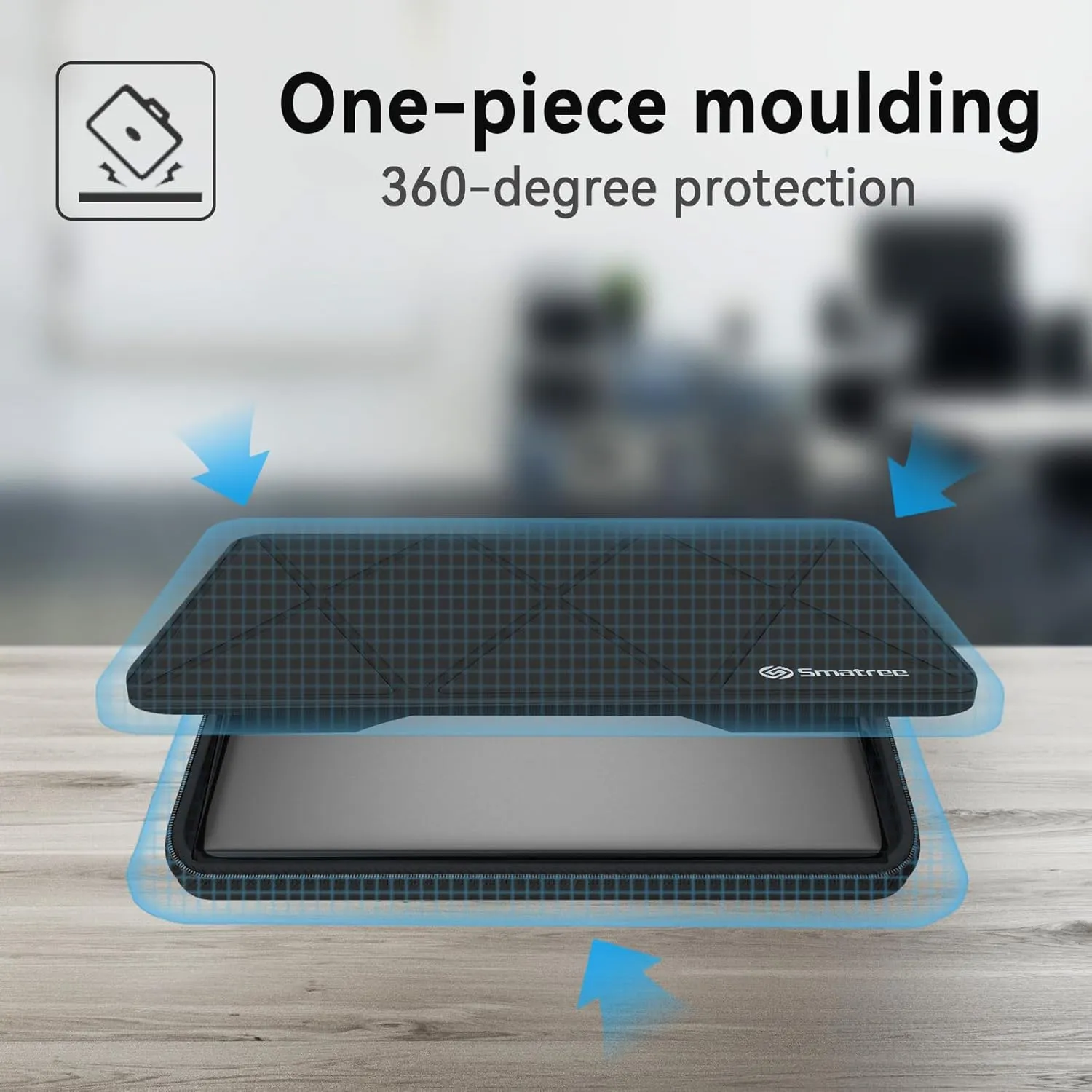 Smatree Hard EVA Protective Sleeve Case Compatible for 18 inch Alienware 18 Area-51 Gaming Laptop, for Alienware m18/m18 R2 Gaming Laptop, Waterproof Slim Sleeve Case (X8330)