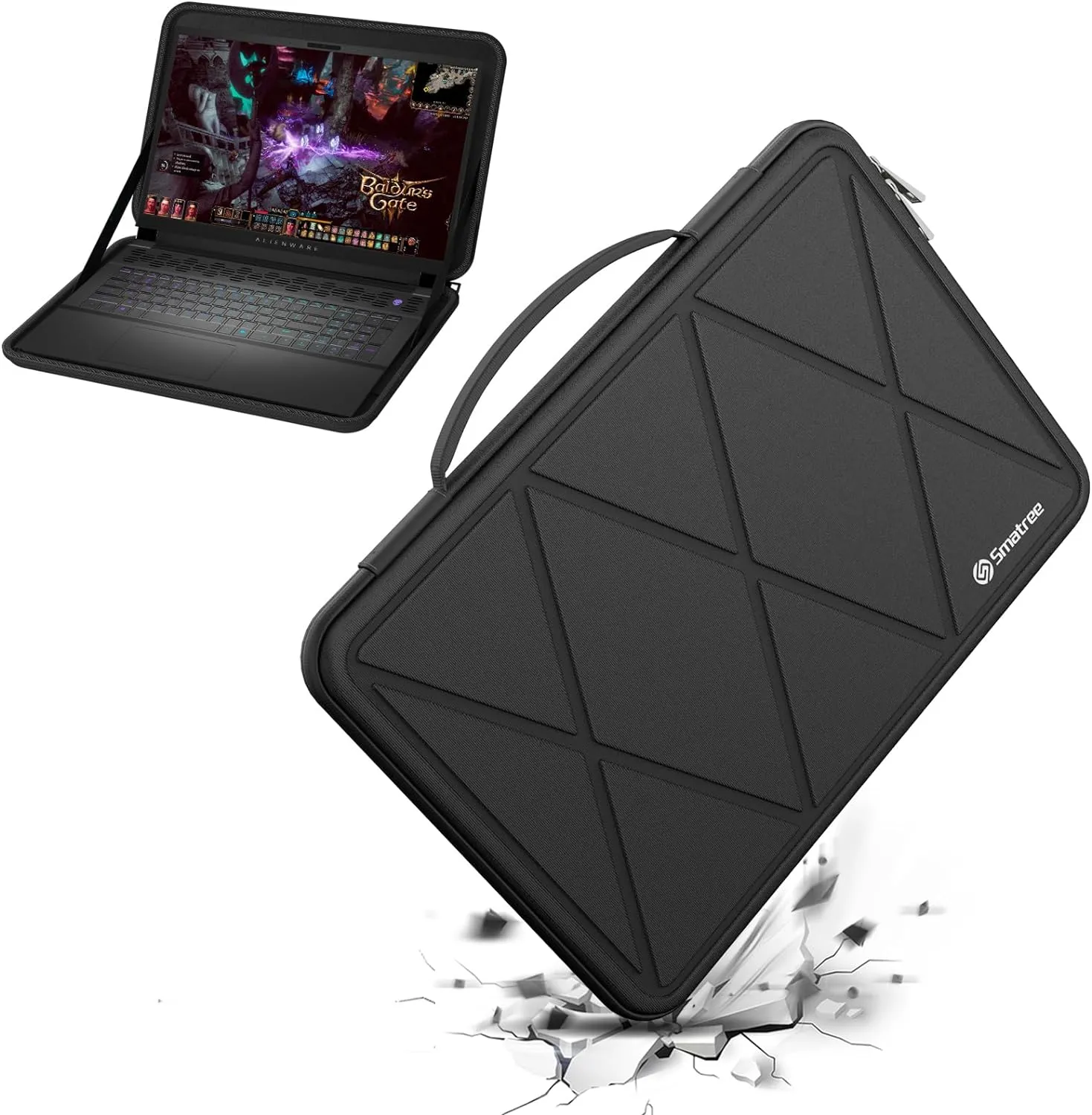 Smatree Hard EVA Protective Sleeve Case Compatible for 18 inch Alienware 18 Area-51 Gaming Laptop, for Alienware m18/m18 R2 Gaming Laptop, Waterproof Slim Sleeve Case (X8330)