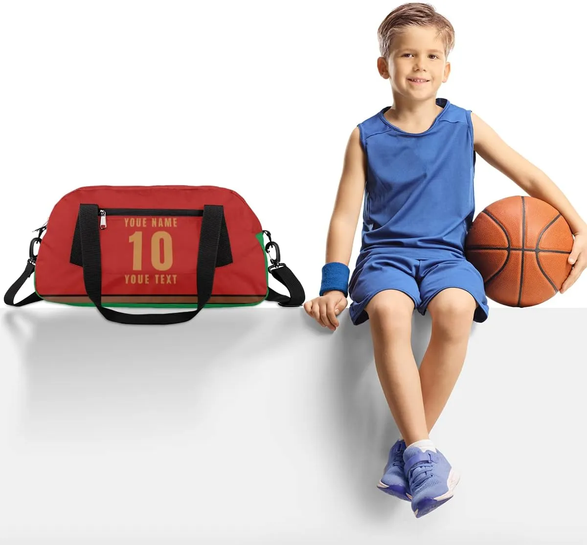 Soccer Kids Duffel Bag for Girls Boys Teens, World Cup Soccer Overnight Small Duffel Bag Carry On Weekend Sports Gym Travel Bag for Campus Activities