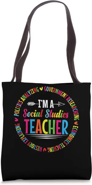 Social Studies Teacher Appreciation School Educator Tote Bag