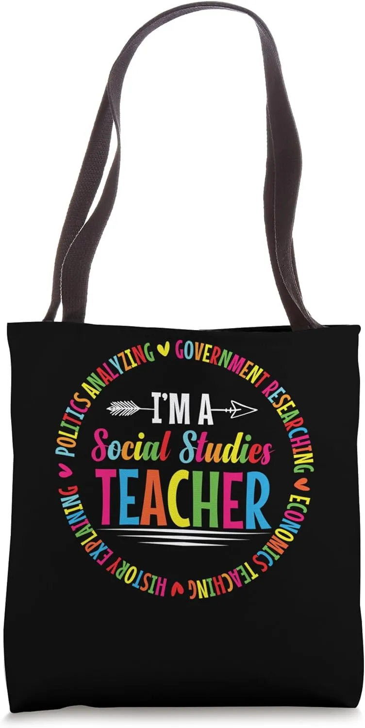 Social Studies Teacher Appreciation School Educator Tote Bag