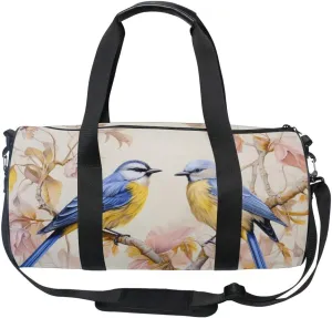 Sports Gym Bag Gym Duffle Bag Sport Bags for Men Women Bird Sparrow 4 Durable Handle Luggage Bag