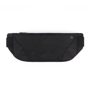 SPORX Waterproof Light Slim Running Belt Zip Waist Pouch Black