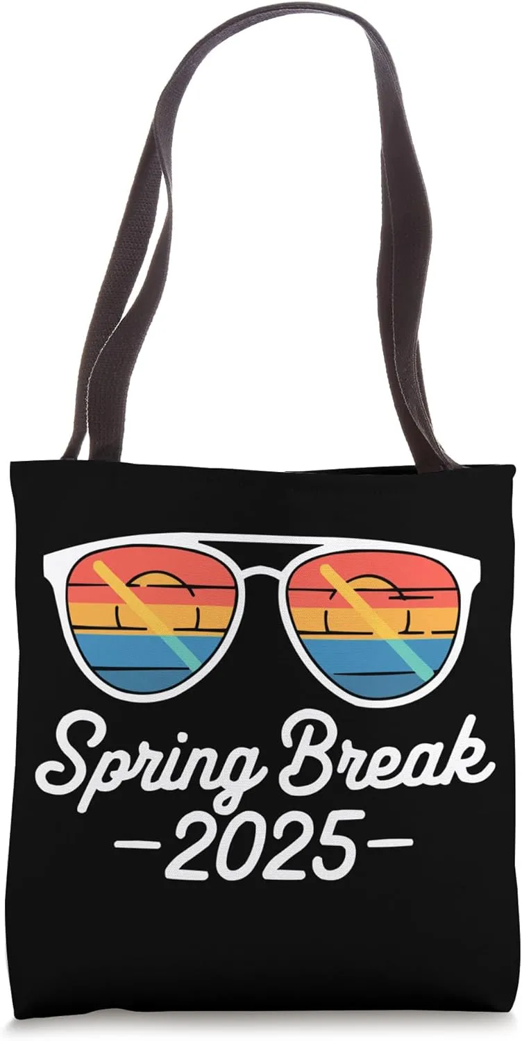 Spring Break 2025 Travel Vacation School Break Tote Bag