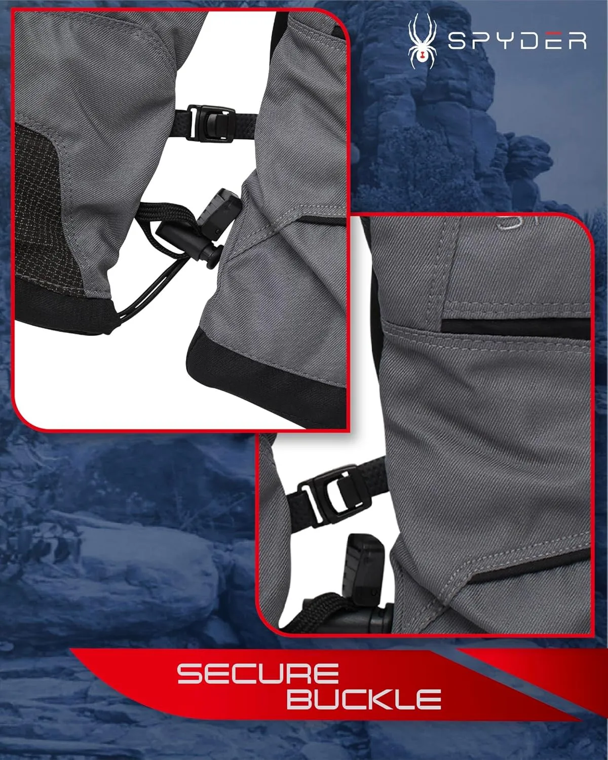 Spyder Men's Ski Gloves - Super Soft Mountain Ski Insulated Gloves for Men - Men's Winter Gloves & Hand Warmers (M-XL)