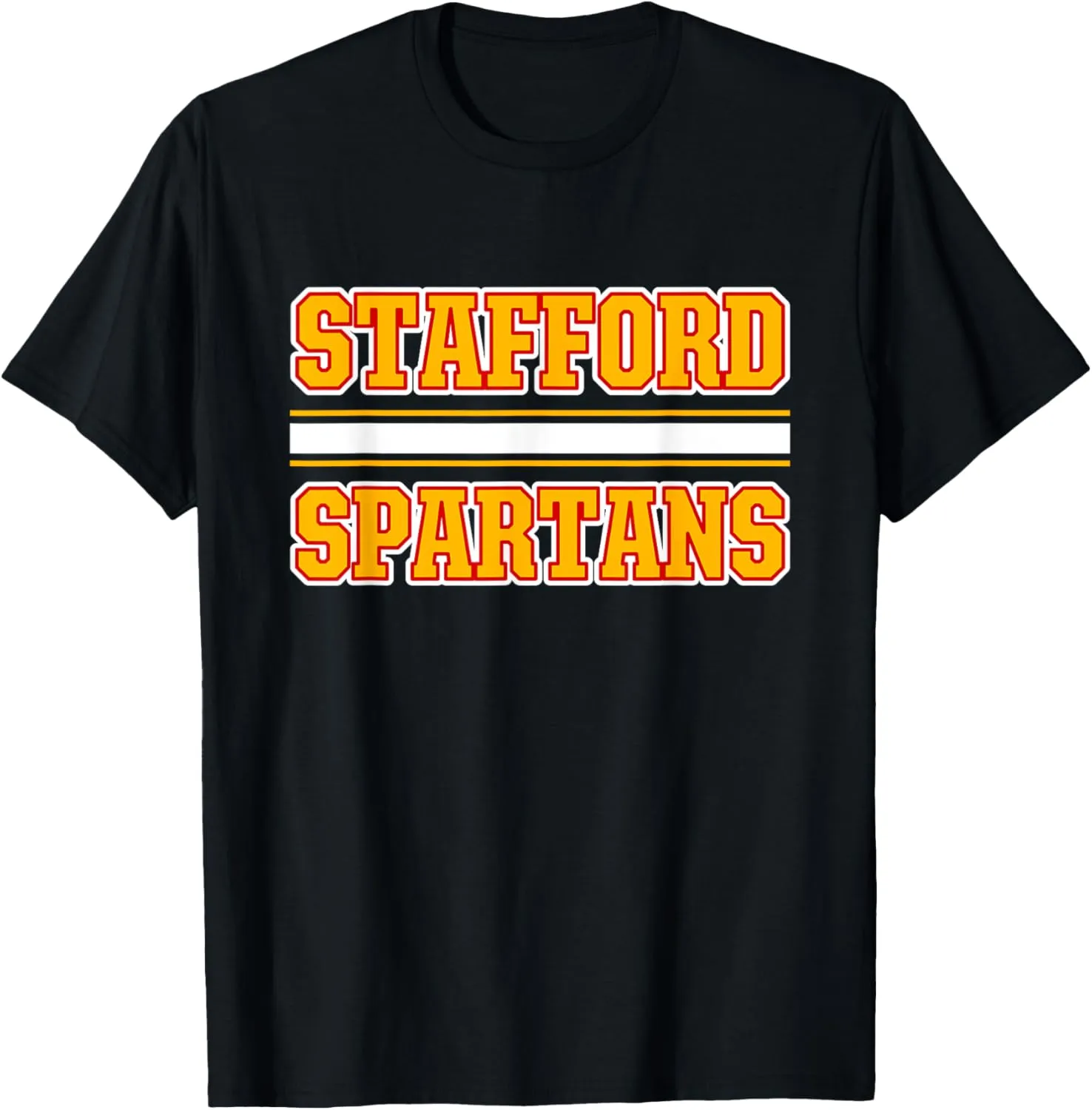 Stafford Spartans Horizontal Stripes T-Shirt