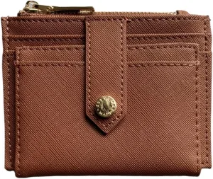 Steve Madden Hayden Wallet, One Size, Cognac Saffiano