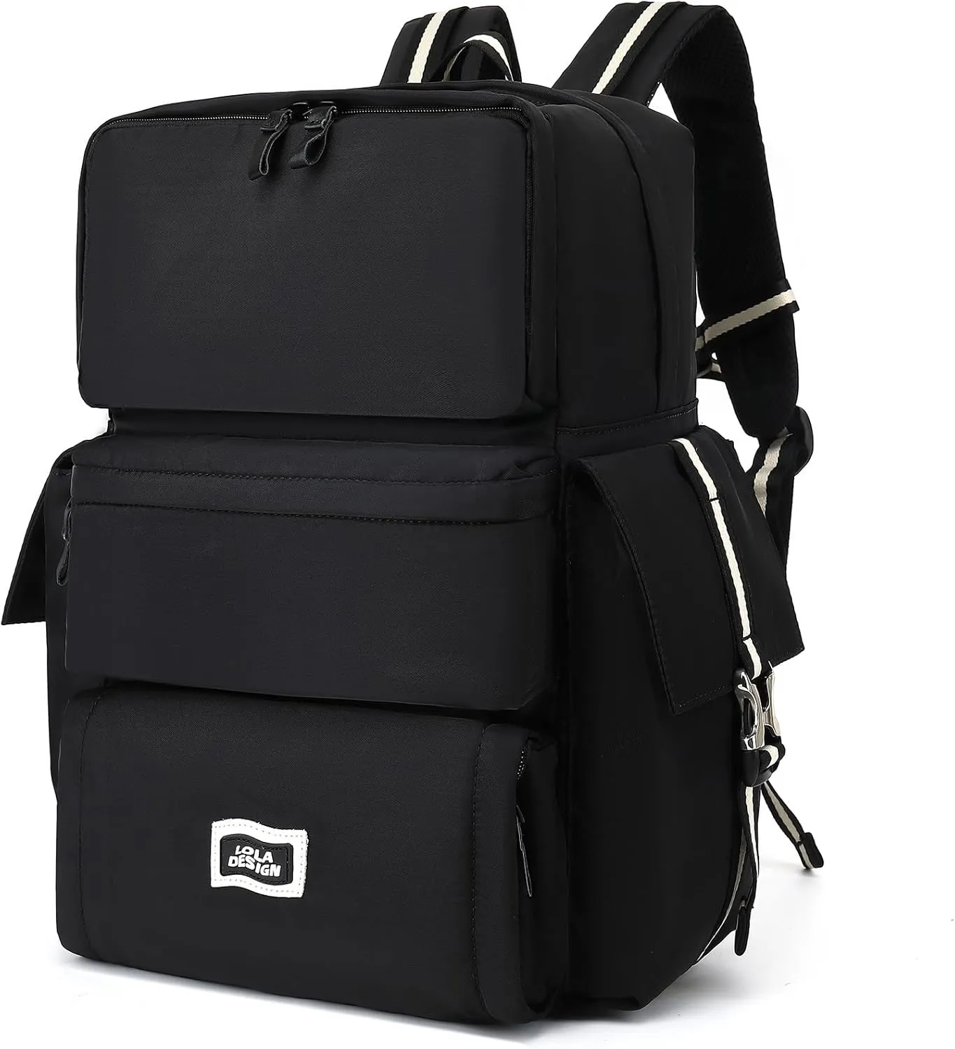 Street-Style Waterproof Backpack – Unisex School Bag | Large Capacity & Casual Everyday Use(Black)