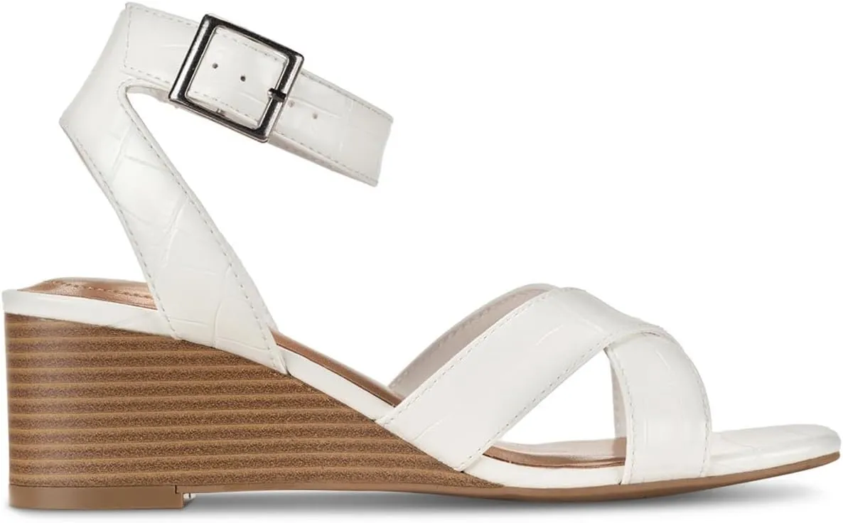 Style & Co. Womens Leeza Faux Leather Open Toe Pumps