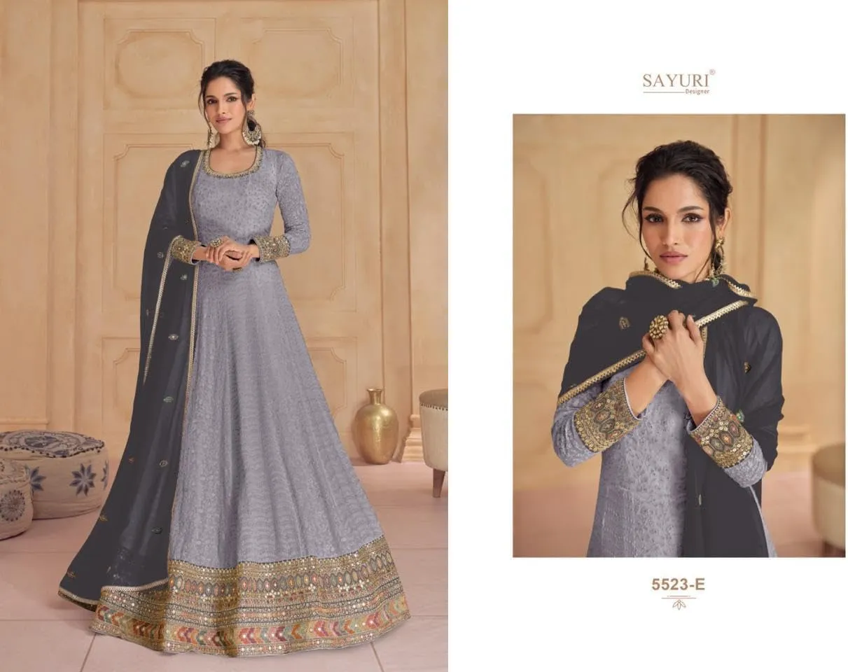 Stylish Women's Wear Salwar Kameez Indian Style Anarkali Gown Suits with Dupatta