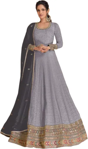 Stylish Women's Wear Salwar Kameez Indian Style Anarkali Gown Suits with Dupatta