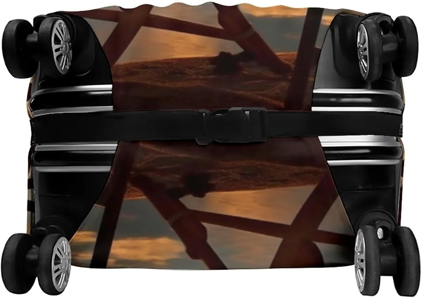 Suitcase Covers for Luggage Chair And Wine at Sunset Lake Fashion Luggage Cover Washable Protector Waterproof Suitcase Cover Anti-scratch Travel Suitcases Covers Case for 19-32 Inch Luggages L