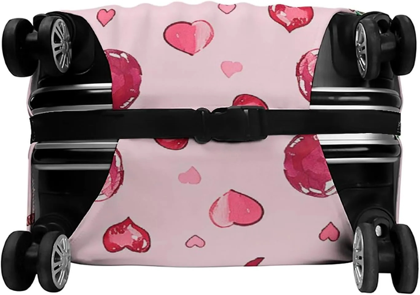 Suitcase Covers for Luggage Cherry And Heart Shape Fashion Luggage Cover Washable Protector Waterproof Suitcase Cover Anti-scratch Travel Suitcases Covers Case for 19-32 Inch Luggages L