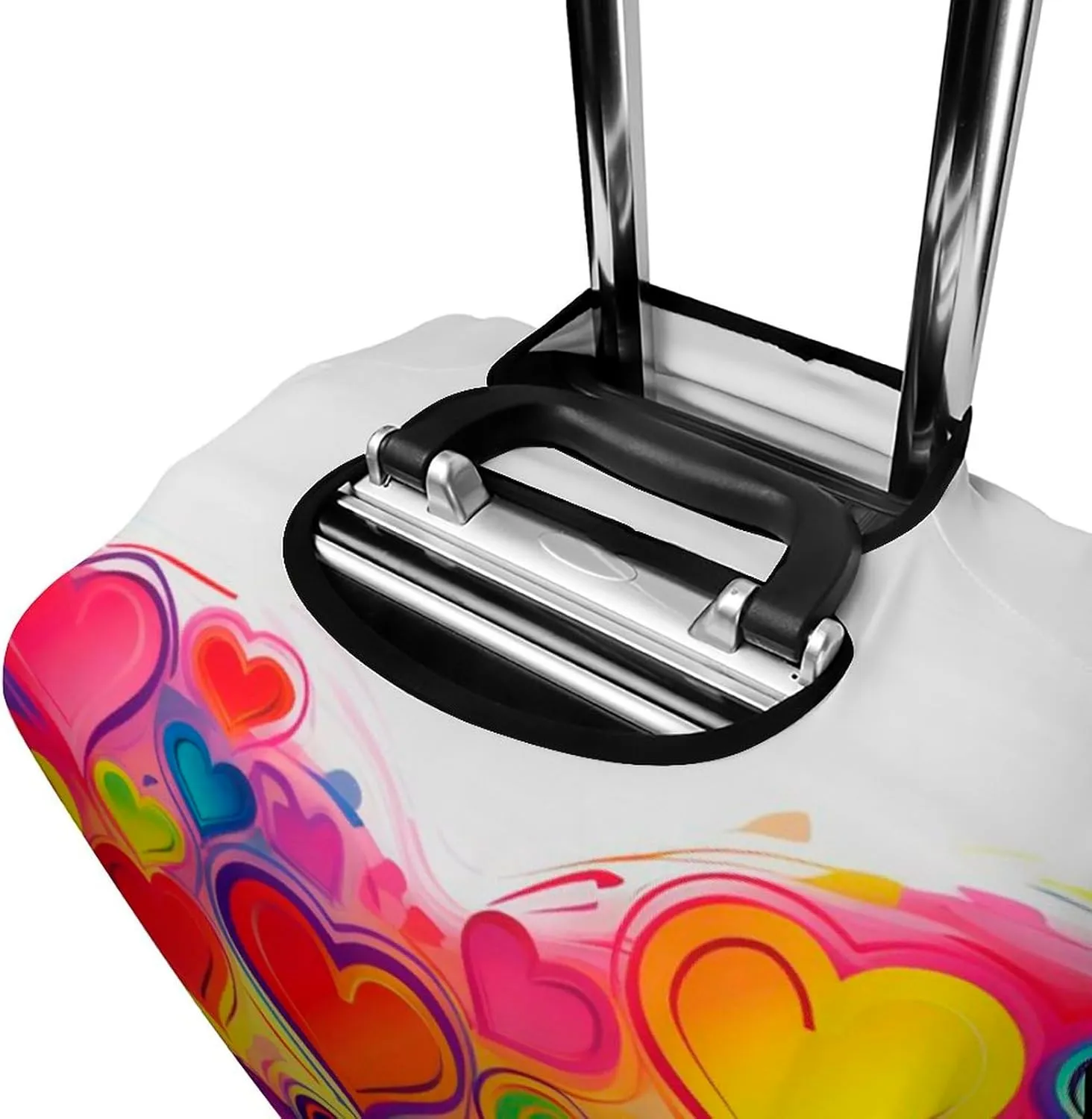 Suitcase Covers for Luggage Colourful Heart Fashion Luggage Cover Washable Protector Waterproof Suitcase Cover Anti-scratch Travel Suitcases Covers Case for 19-32 Inch Luggages S